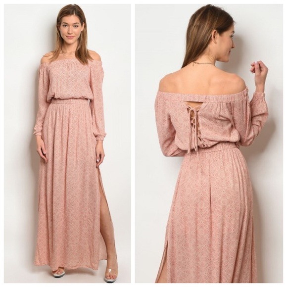 New Off Shoulder Maxi Dress - Picture 2 of 4